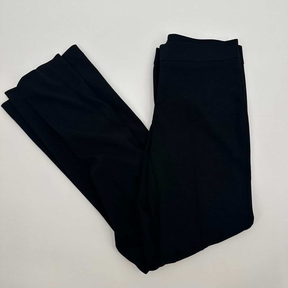 Venus Ankle Dress Pants Womens 4 Black Stretch Flat Front Regular Fit Preppy